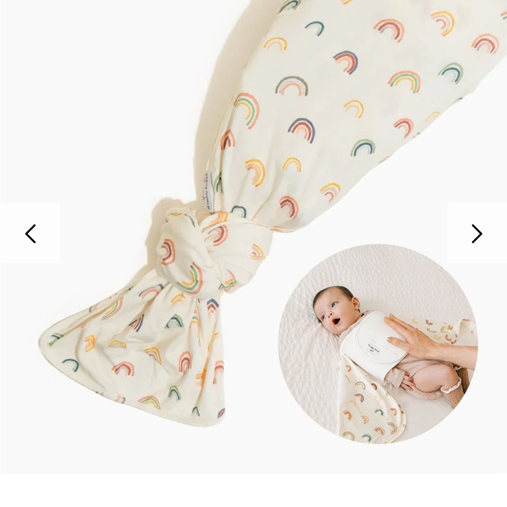 Freshly picked Rainbow Print Baby Swaddle
